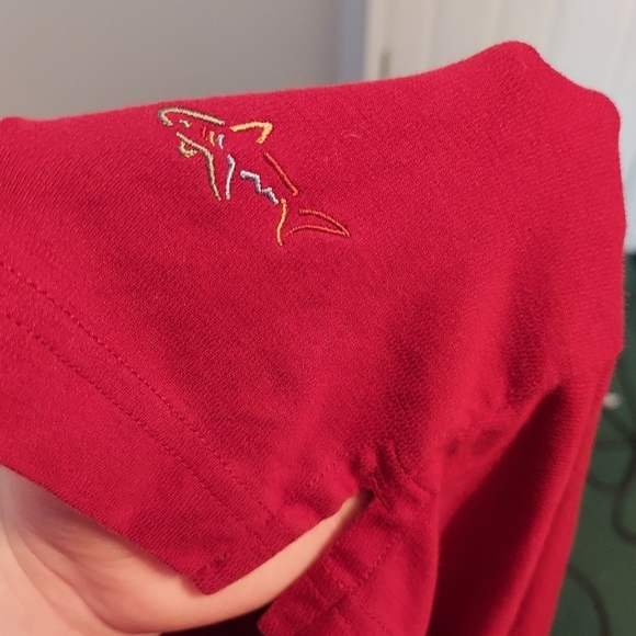 Greg Norman Play Dry Polo Shirt Shark Size Large - Picture 7 of 12